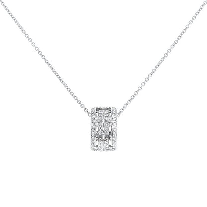 [Raffine]PARENTESI NECKLACE SILVER DIAMOND