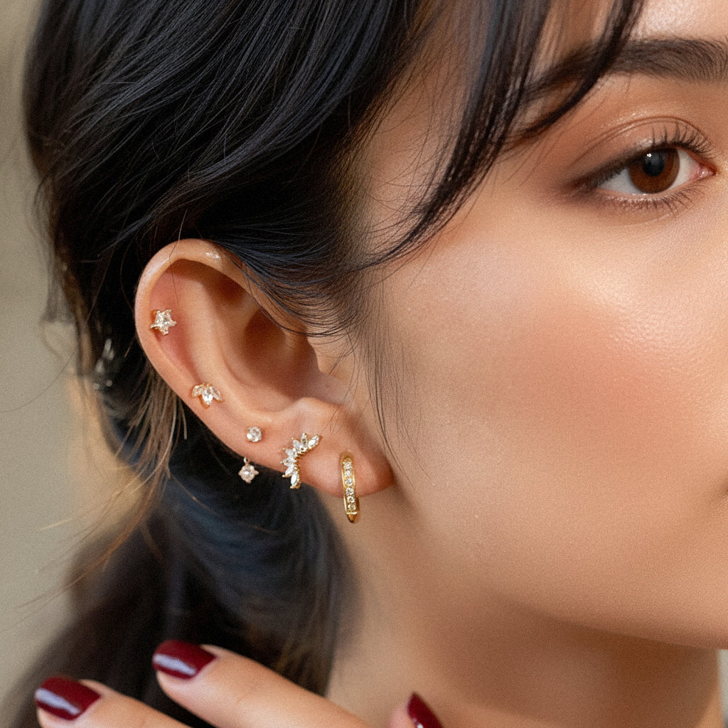 [Raffine]Essential Diamond Earrings Bundle