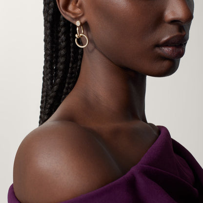 [Raffine]JUSTE FULL DIAMOND DOUBLE EARRINGS