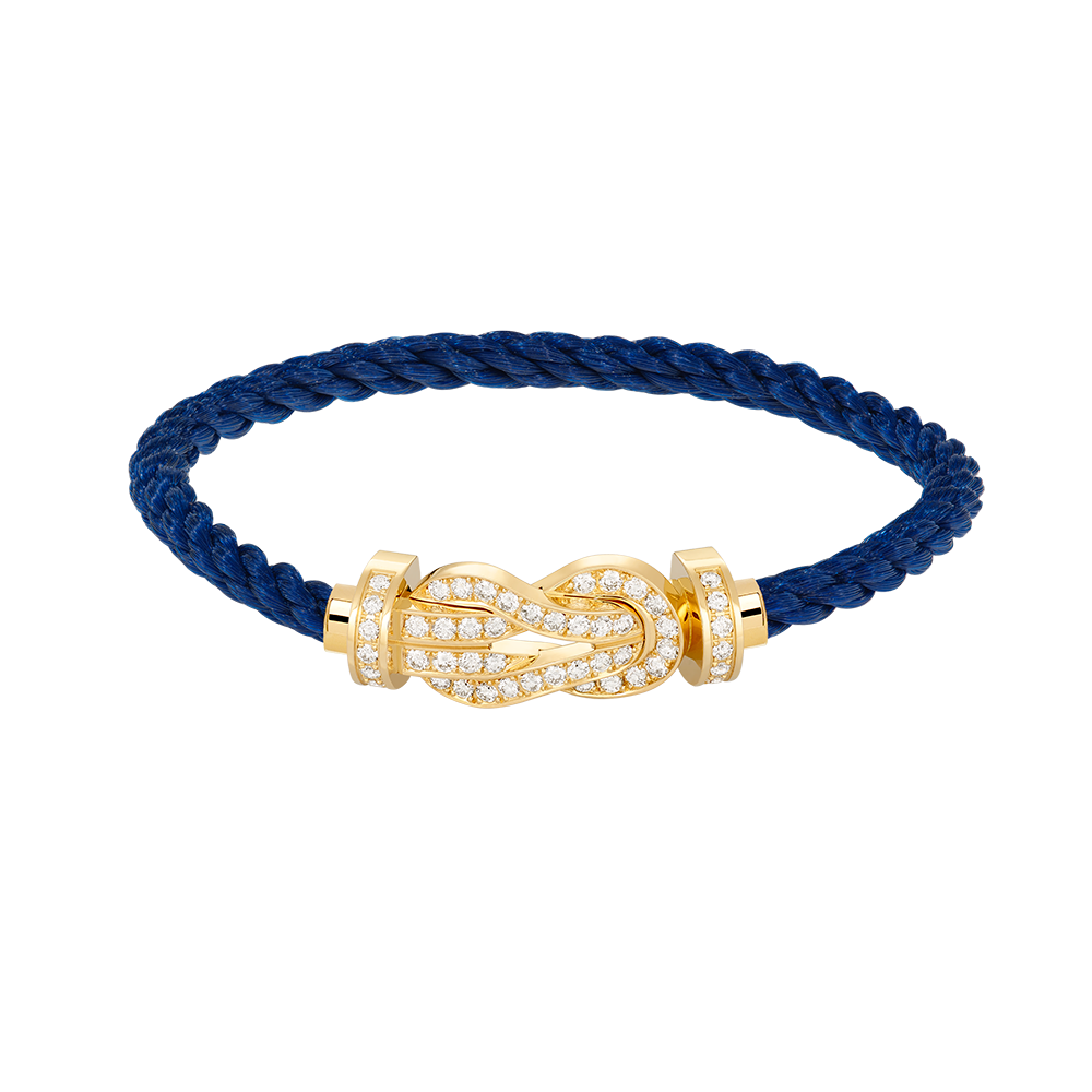 [Raffine] PULSERA GRANDE DE OCHO FIGURAS CON HEBILLA Y DIAMANTES EN ORO