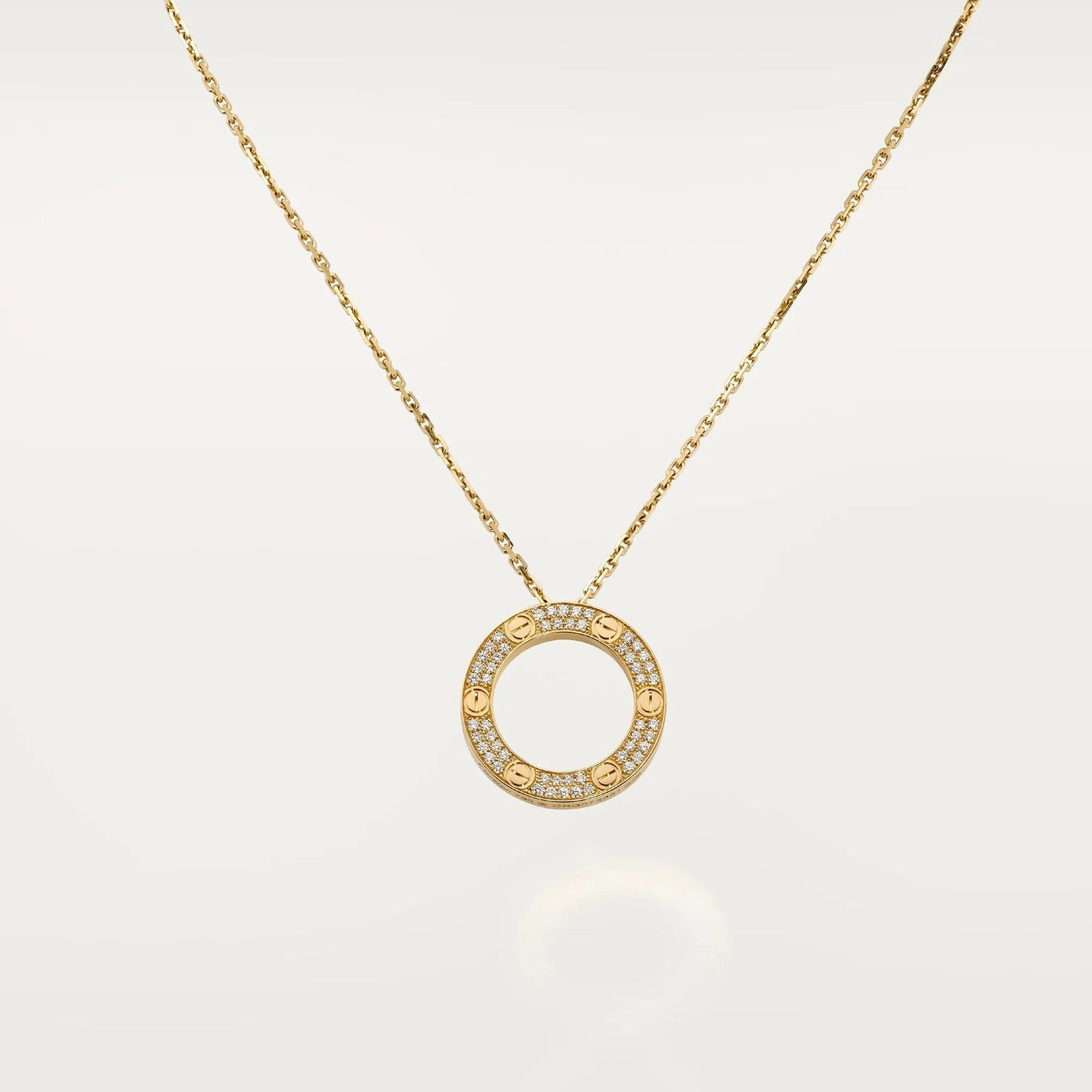 [Raffine]LOVE NECKLACE 16MM  FULL DIAMOND