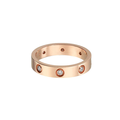 [Raffine]LOVE 4MM 8 DIAMOND RING