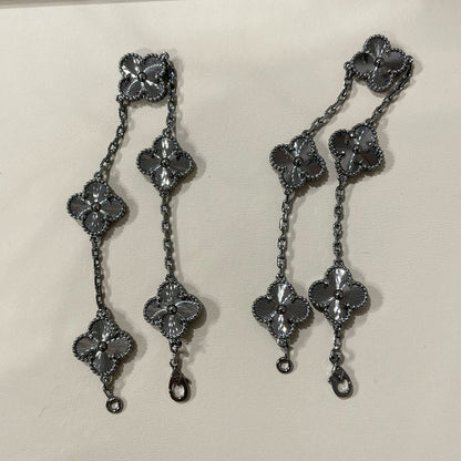 [Raffine]CLOVER 5 MOTIV SCHWARZES ARMBAND 