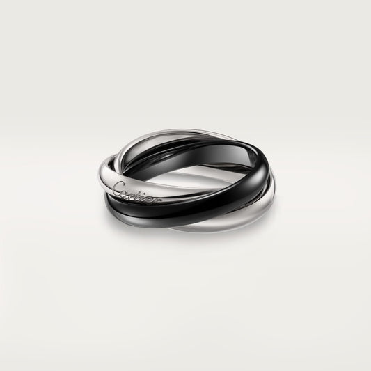 [Raffine]TRINITY 3.2MM RING BLACK CERAMIC
