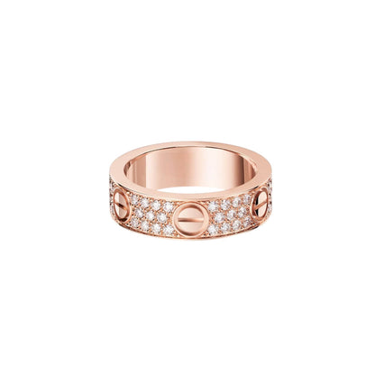 [Raffine]LOVE RING 5.5MM DIAMONDS PAVED