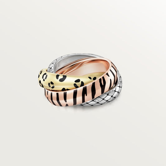 [Raffine] TRINITY  RING LEOPARD PRINT