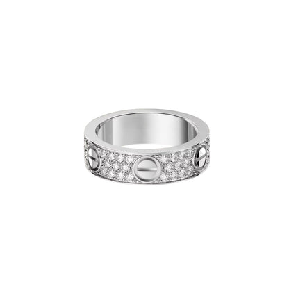 [Raffine]LOVE RING 5.5MM DIAMONDS PAVED