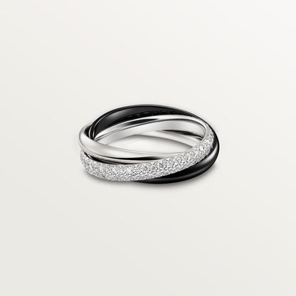 [Raffine]TRINITY 3.2MM RING BLACK CERAMIC