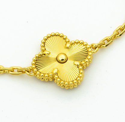 [Raffine]CLOVER BRACELET 5 MOTIFS GOLD DIAMOND