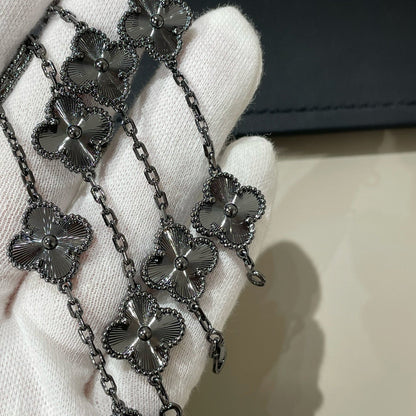 [Raffine]CLOVER 5 MOTIV SCHWARZES ARMBAND 