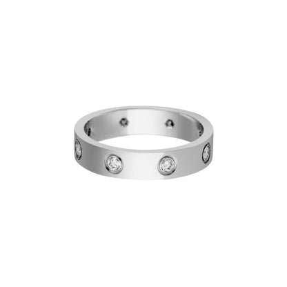 [Raffine]LOVE 4MM 8 DIAMOND RING