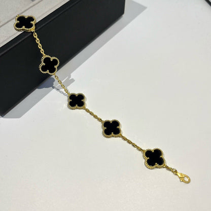 [Raffine] CLOVER 5 MOTIV ONYX-ARMBANDKOLLEKTION