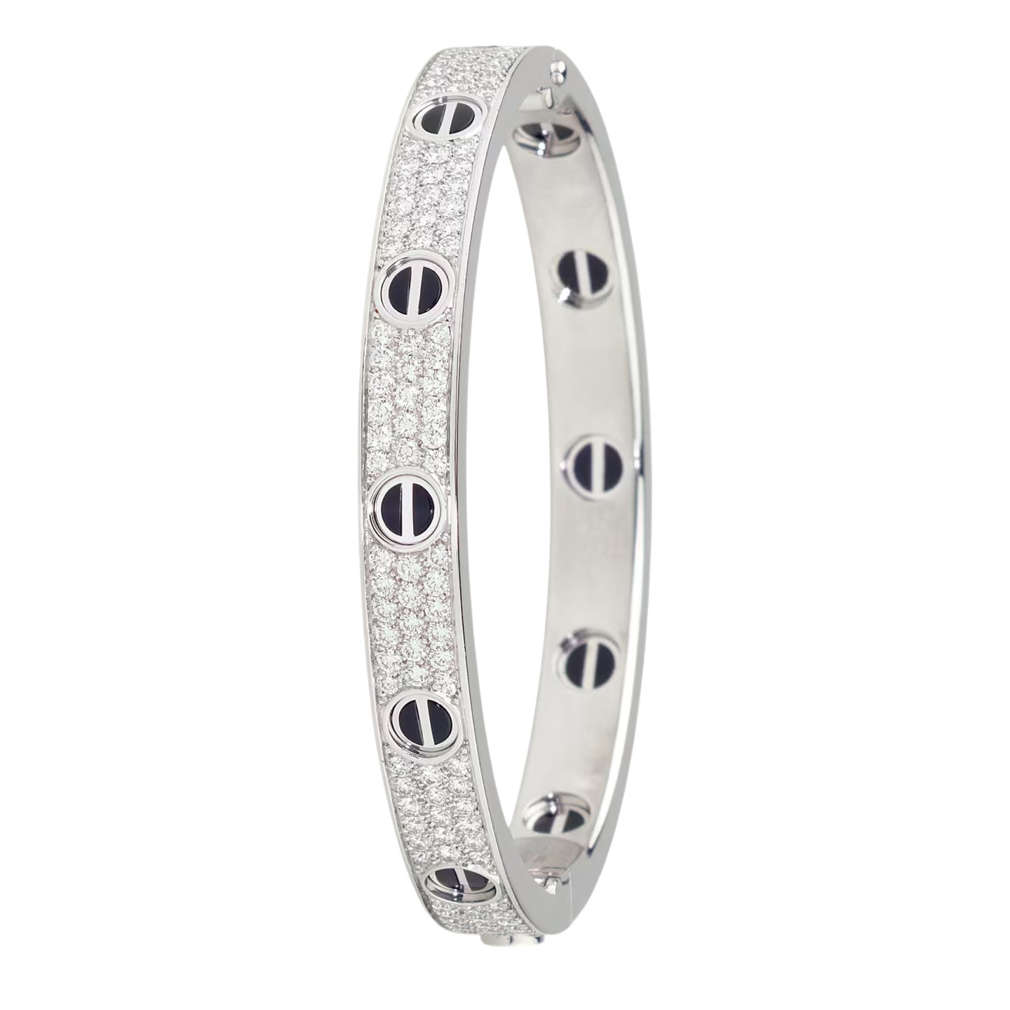 [Raffine]LOVE BRACELET 6.1MM DIAMOND-PAVED CERAMIC