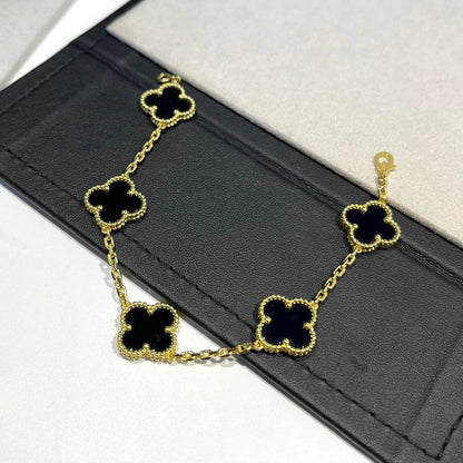 [Raffine] CLOVER 5 MOTIV ONYX-ARMBANDKOLLEKTION
