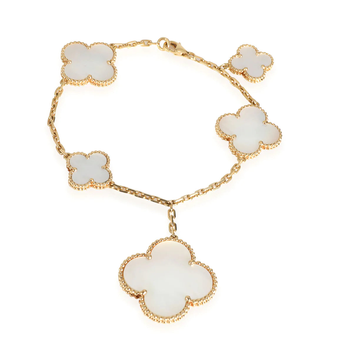 [Raffine]MAGIC CLOVER MOP GOLD BRACELET 5 MOTIFS