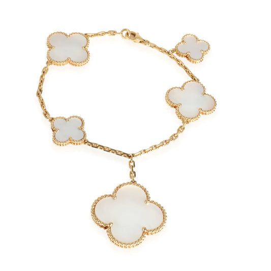 [Raffine]MAGIC CLOVER MOP GOLD BRACELET 5 MOTIFS