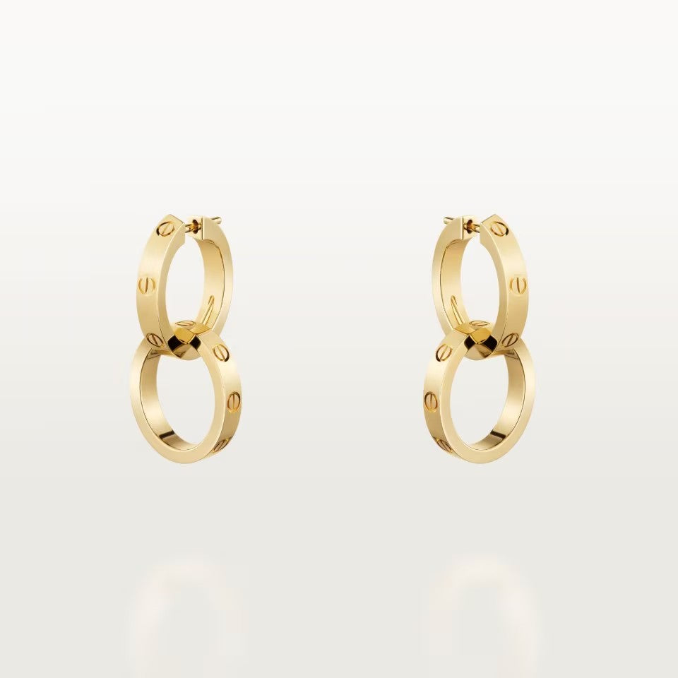 [Raffine]LOVE 3.3MM DANGLE EARRINGS