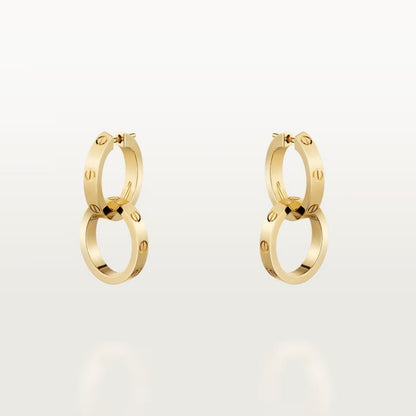 [Raffine]LOVE 3.3MM DANGLE EARRINGS