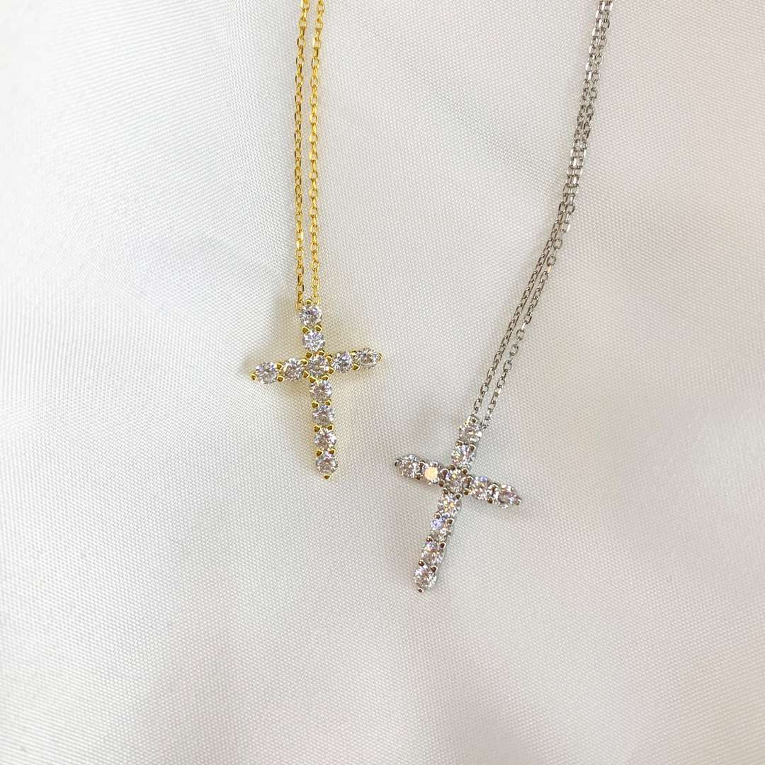[Raffine]Unique Cross Shape Necklace