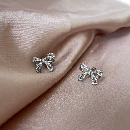 [Raffine]Dainty Bow Shape Earrings
