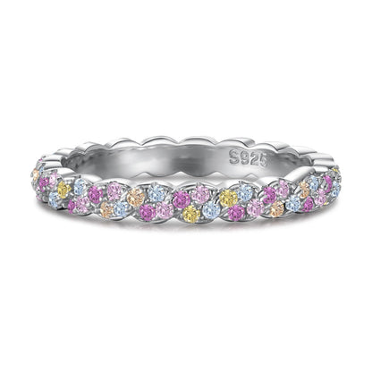 [Raffine] Anillo diario delicado y exuberante de corte redondo