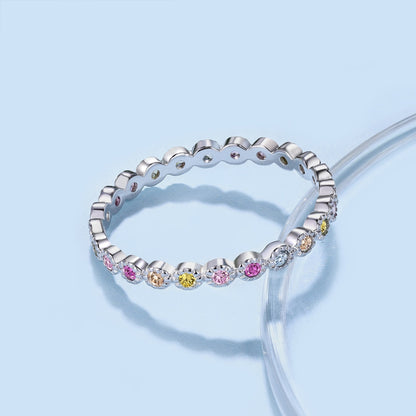 [Raffine] Anillo diario de corte redondo brillante y radiante