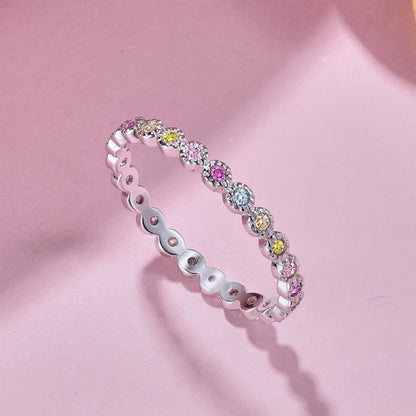 [Raffine] Anillo diario de corte redondo brillante y radiante