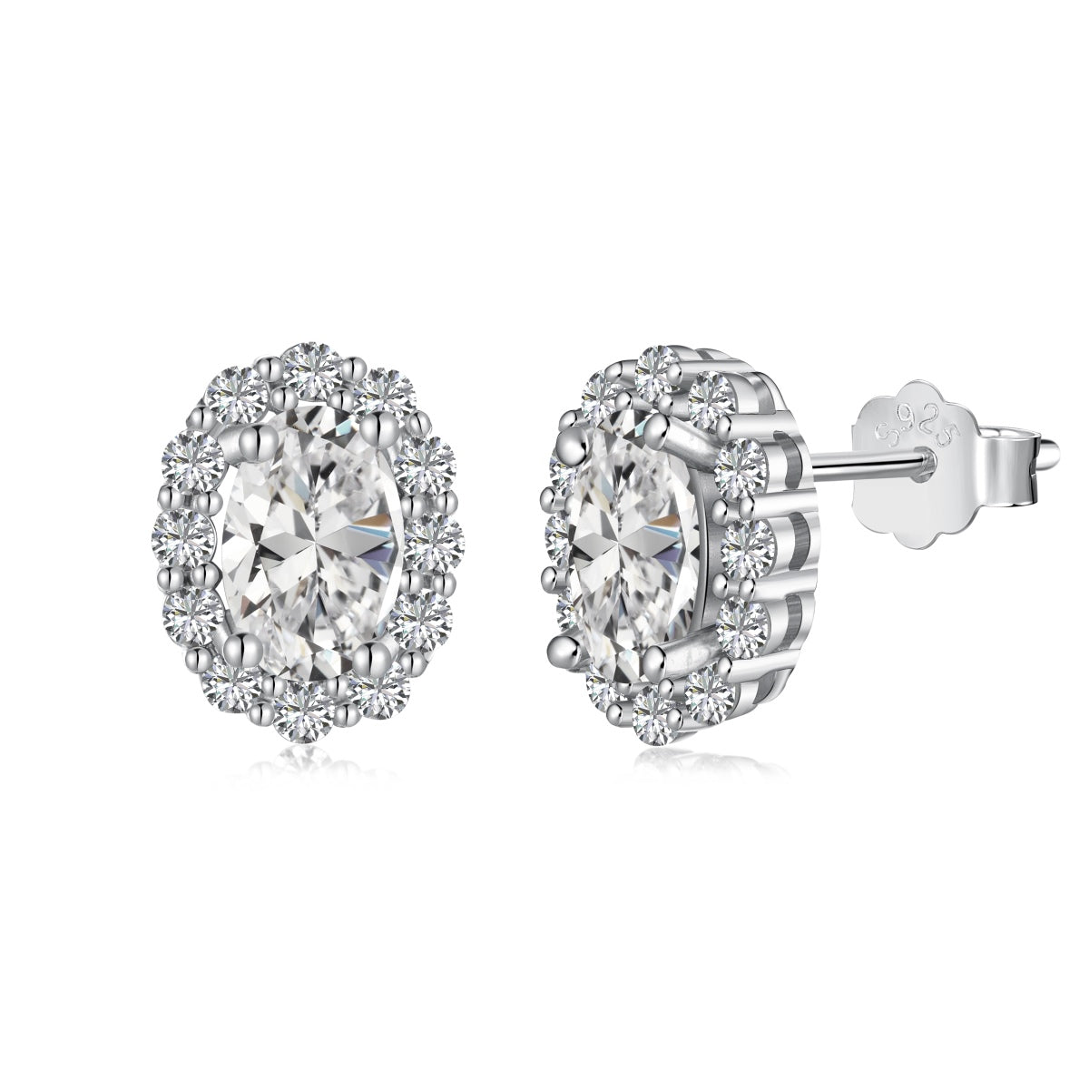[Raffine]Delicate Unique Oval Cut Daily Earrings