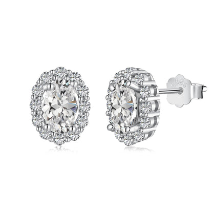 [Raffine]Delicate Unique Oval Cut Daily Earrings
