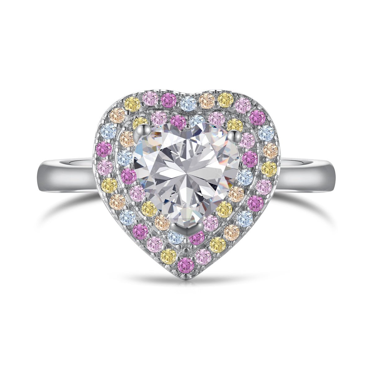 [Raffine] Anillo de bodas delicado y exuberante en forma de corazón