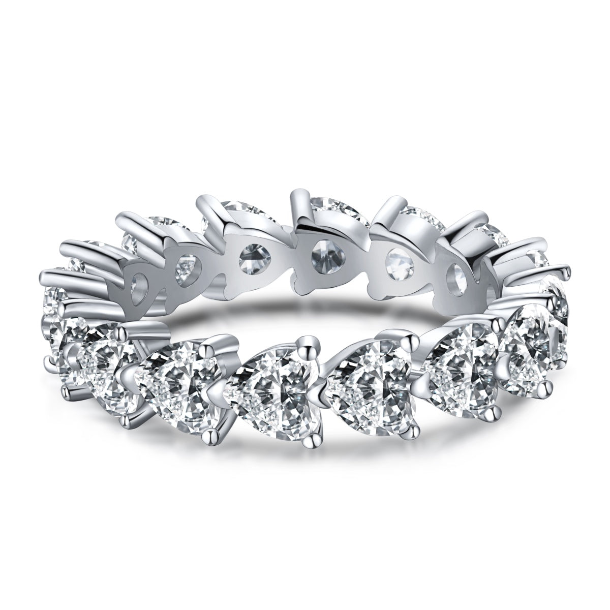 [Raffine] Anillo de amor con corte de corazón radiante de 0,25 quilates