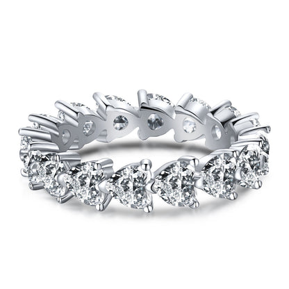 [Raffine] Anillo de amor con corte de corazón radiante de 0,25 quilates