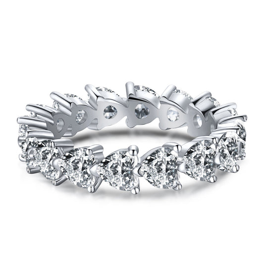 [Raffine] Anillo de amor con corte de corazón radiante de 0,25 quilates