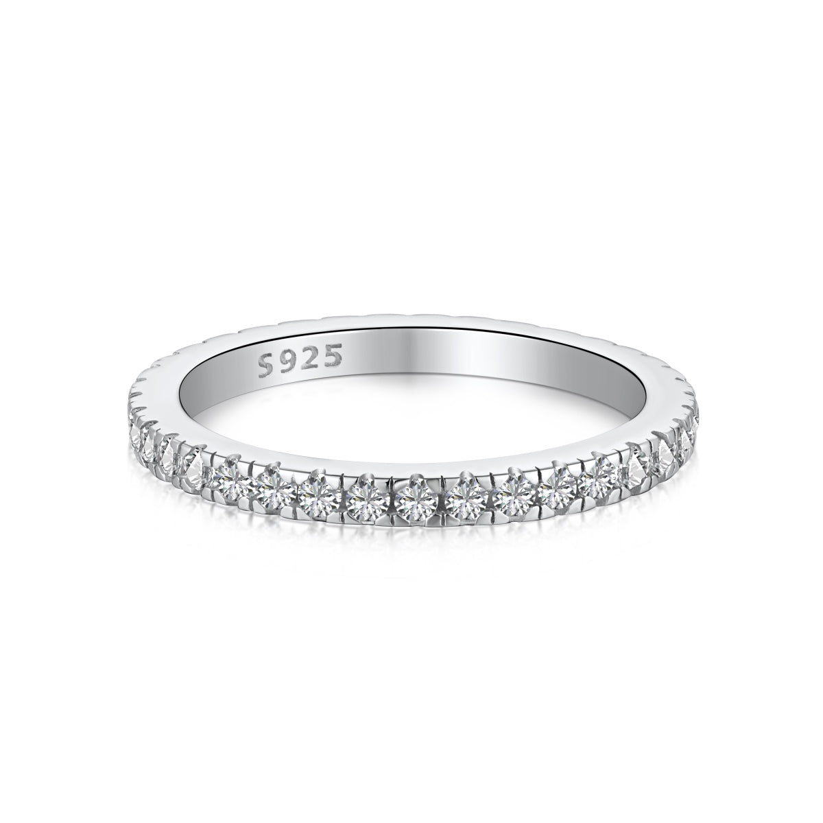 [Raffine] Anillo diario delicado y brillante de corte redondo