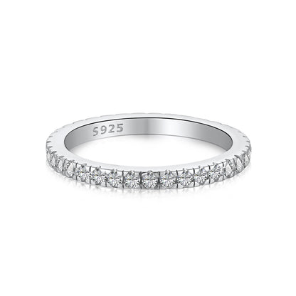[Raffine] Anillo diario delicado y brillante de corte redondo