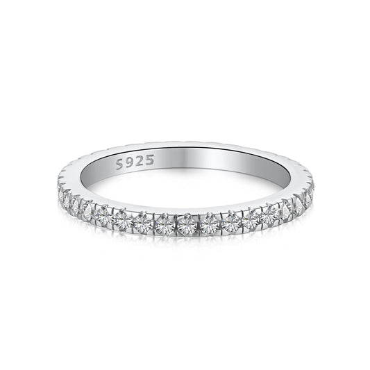[Raffine] Anillo diario delicado y brillante de corte redondo