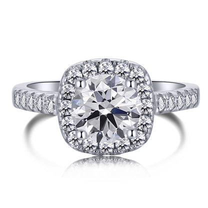 [Raffine] Anillo de bodas de corte redondo resplandeciente y deslumbrante