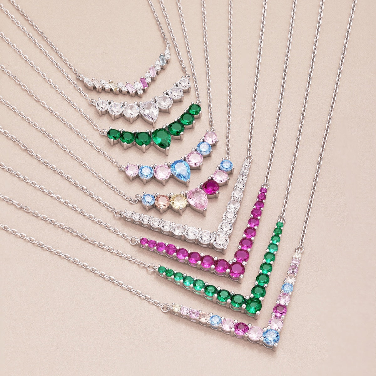[Raffine]Ornate Round Cut Necklace