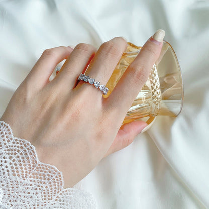 [Raffine] Anillo de amor con corte de corazón radiante de 0,25 quilates