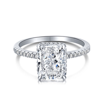 [Raffine] Anillo de compromiso de lujo de 4,0 quilates