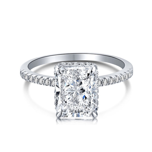[Raffine] Anillo de compromiso de lujo de 4,0 quilates