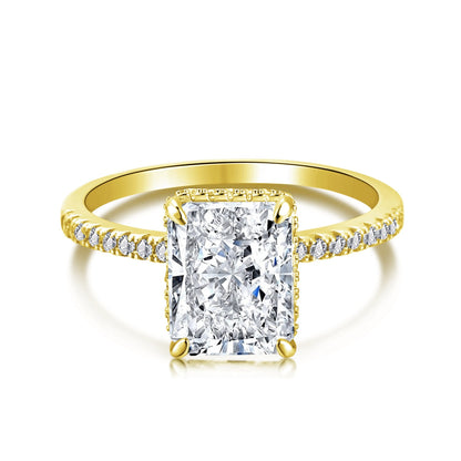 [Raffine] Anillo de compromiso de lujo de 4,0 quilates