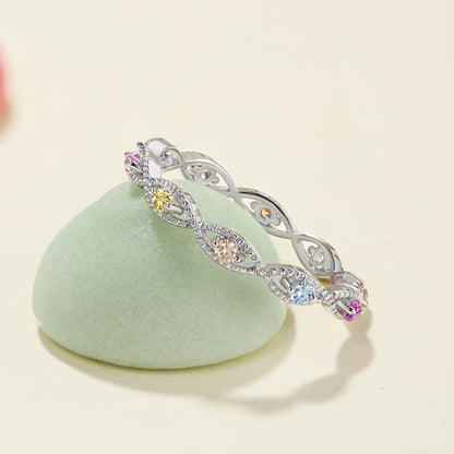 [Raffine] Anillo diario elegante y energético de corte redondo