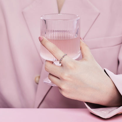 [Raffine] Anillo diario elegante y energético de corte redondo