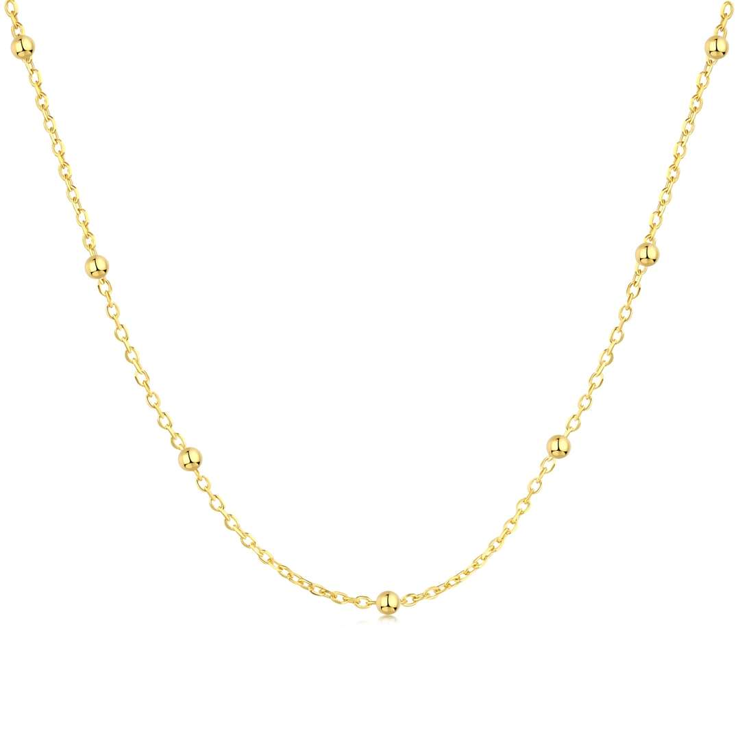 [Raffine]Small Bead Clavicle Chain Simple Necklace
