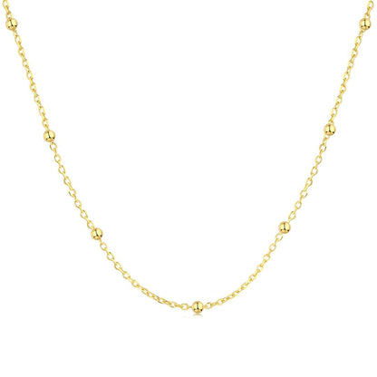 [Raffine]Small Bead Clavicle Chain Simple Necklace