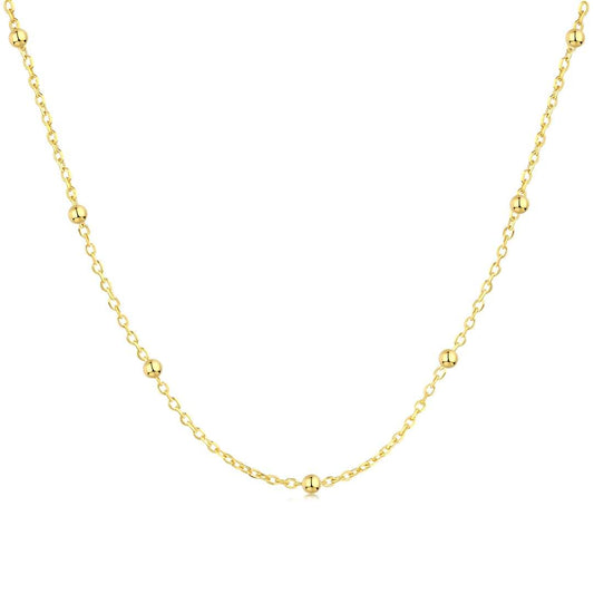 [Raffine]Small Bead Clavicle Chain Simple Necklace