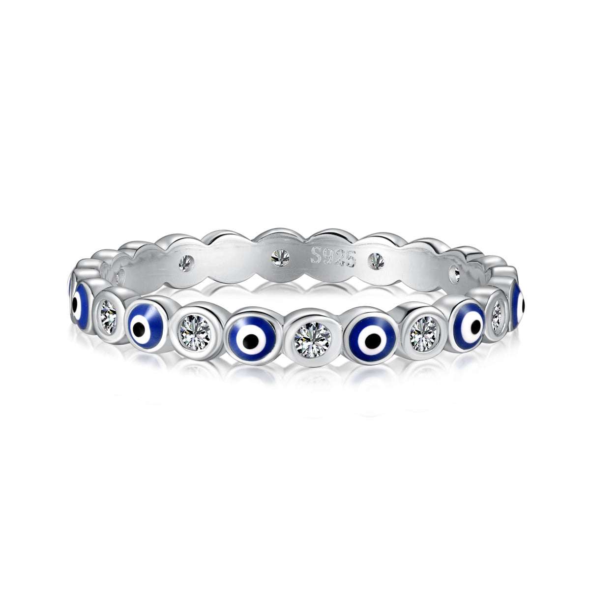 [Raffine] Anillo redondo vibrante y brillante para uso diario