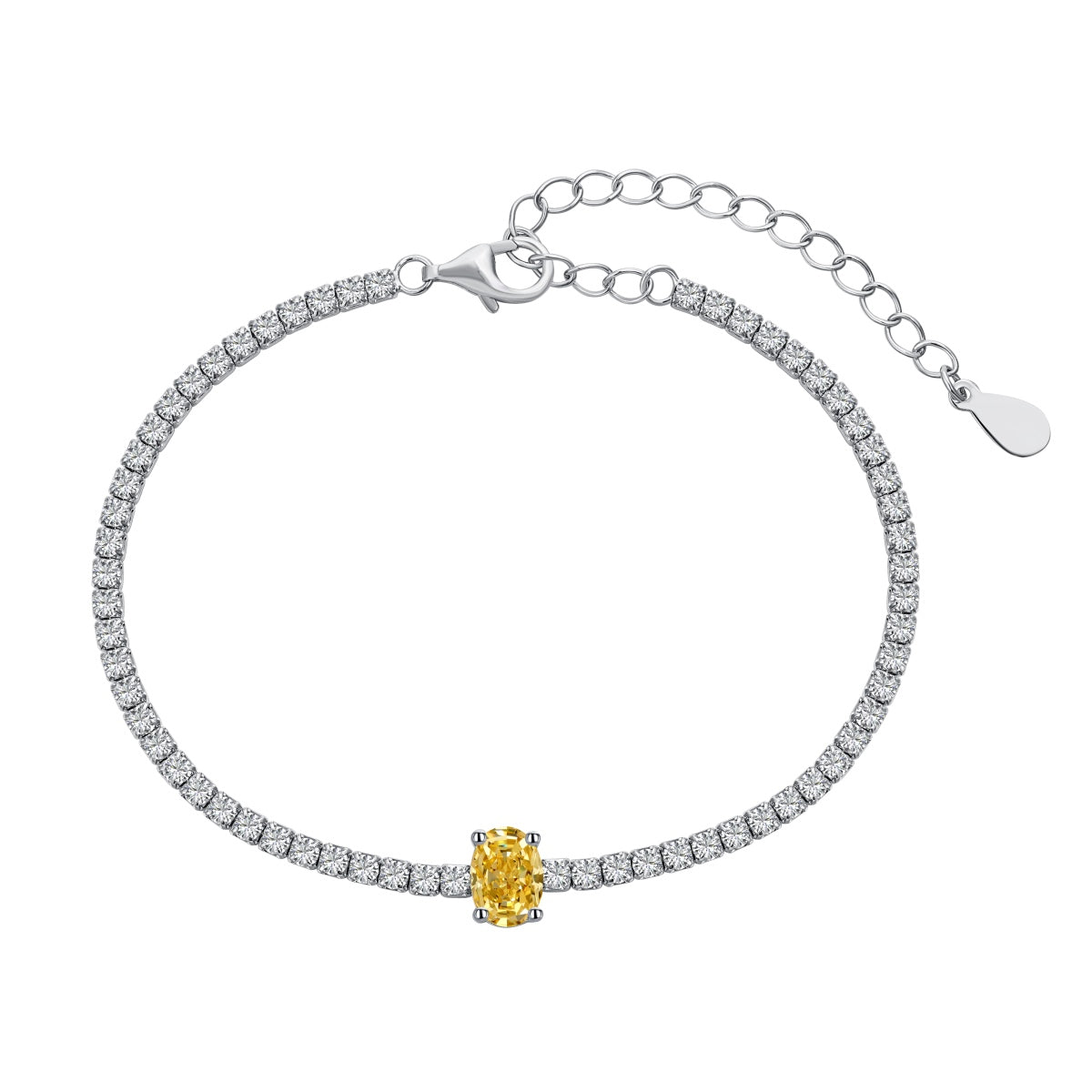 [Raffine] Pulsera diaria de corte ovalado exquisito de 0,75 quilates