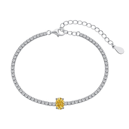 [Raffine] Pulsera diaria de corte ovalado exquisito de 0,75 quilates